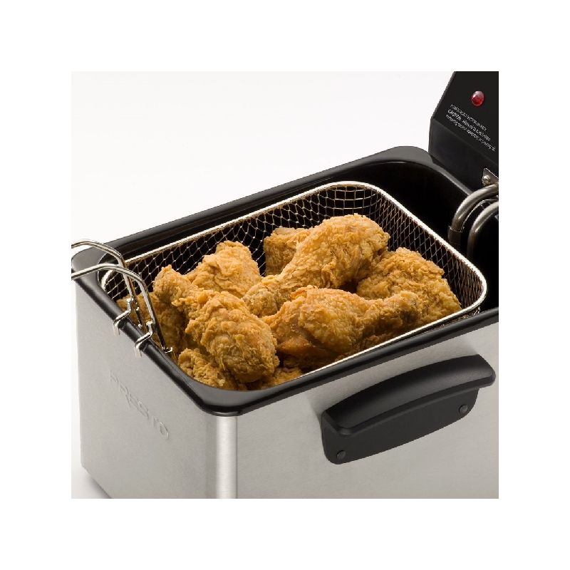 Presto ProFry Series 05461 Electric Deep Fryer, 8 Cup Food, 2.8 L Oil Capacity, 1800 W, Adjustable Thermostat Control 8 Cup Food, 2.8 L Oil