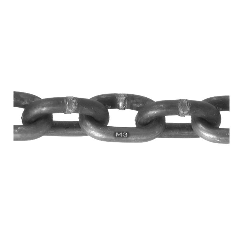 BARON PC3014HDGP Proof Coil Chain, 1/4 in, 250 ft L, 30 Grade, Carbon Steel, Hot-Dipped Galvanized