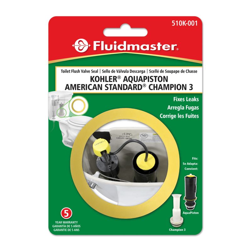 Fluidmaster 510K-001-P10 Toilet Flush Valve Seal, For: American Standard Champion 3, Kohler AquaPiston Flush Valves