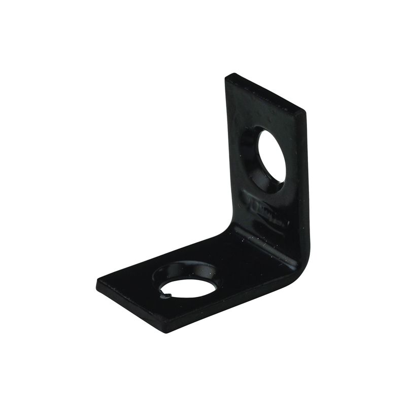 National Hardware 115BC Series N266-478 Corner Brace, 3/4 in L, 1/2 in W, Steel, 0.07 Thick Material Black
