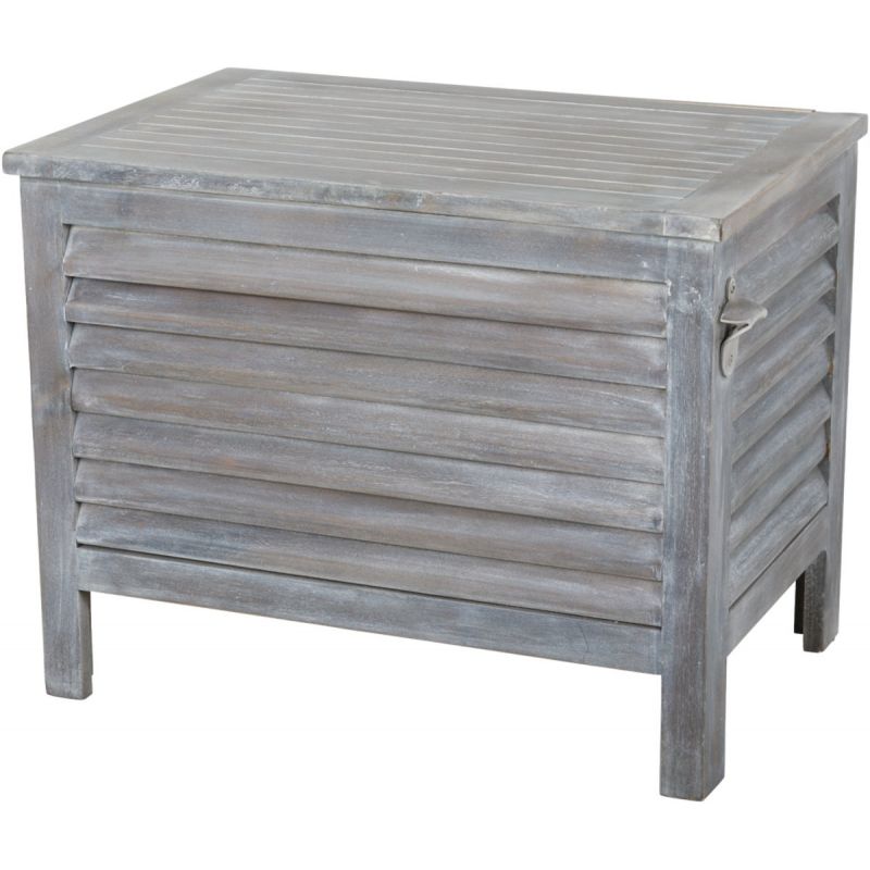Leigh Country 56 Qt. Acacia Wood Cooler 56 Qt., Gray