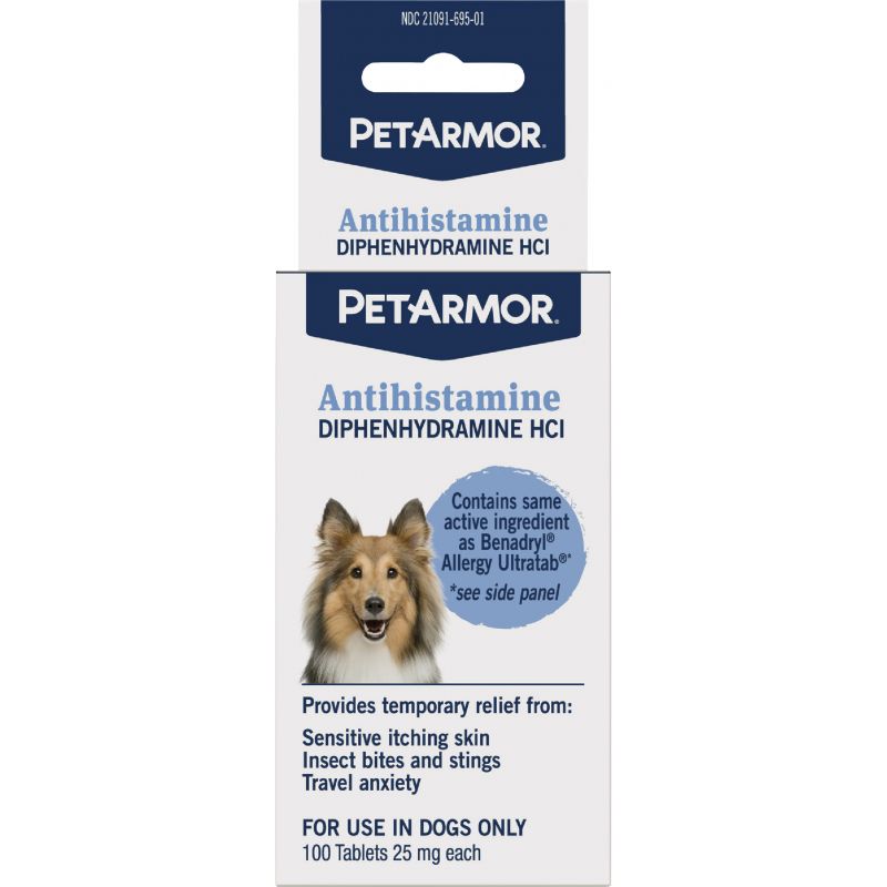 PetArmor Antihistamine Dog Allergy Tablets 100 Ct.