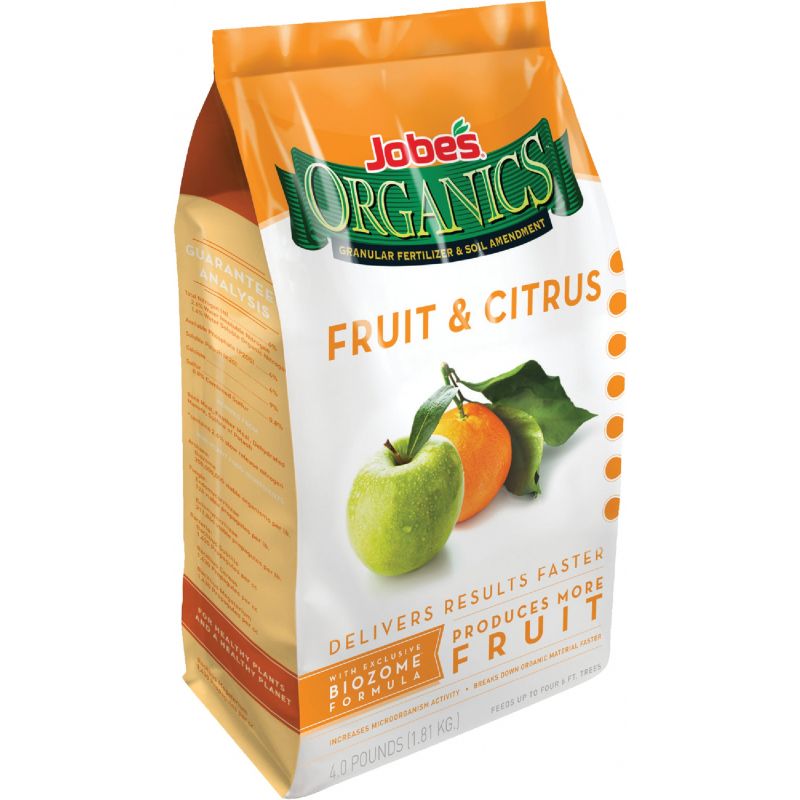 Jobes Organic Fruit &amp; Citrus Dry Plant Food 4 Lb.