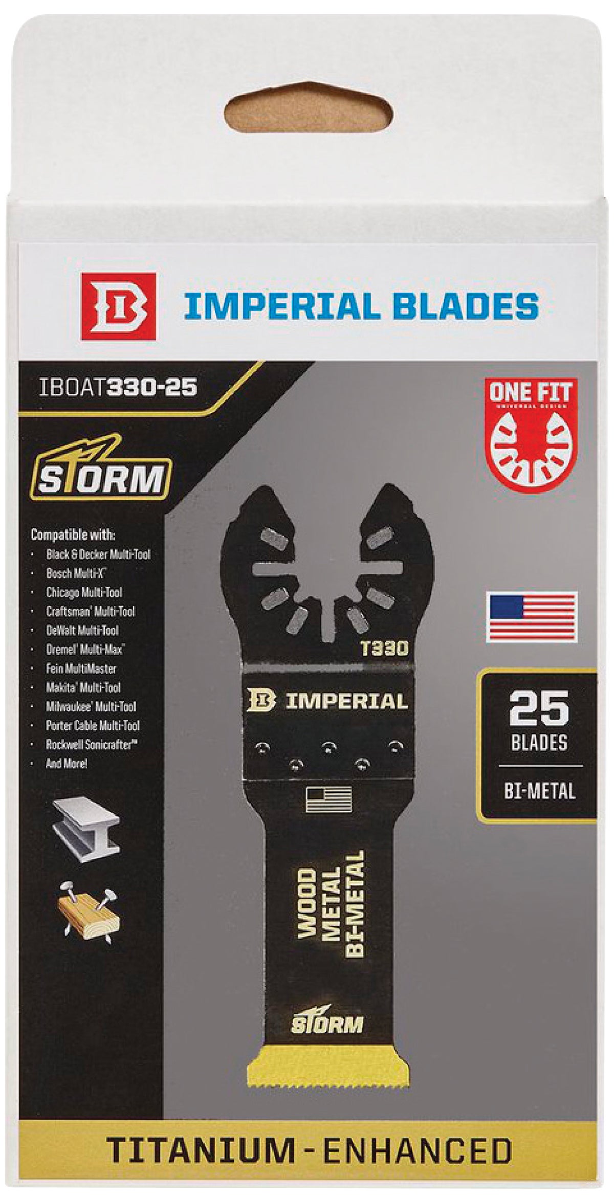 Imperial Blades One Fit Titanium Storm Oscillating Blade for sale online 