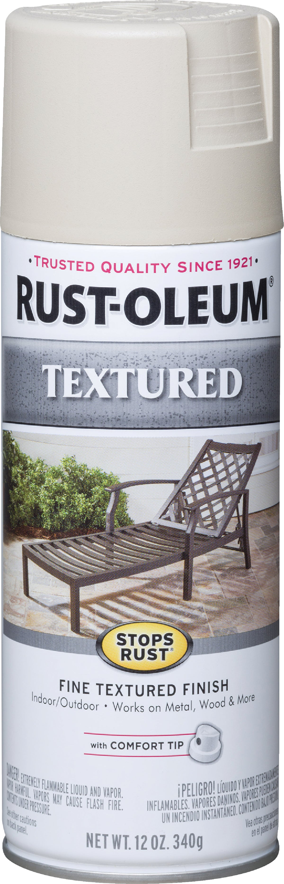 Rust-Oleum 12 oz Stops Rust Textured Spray Paint - White