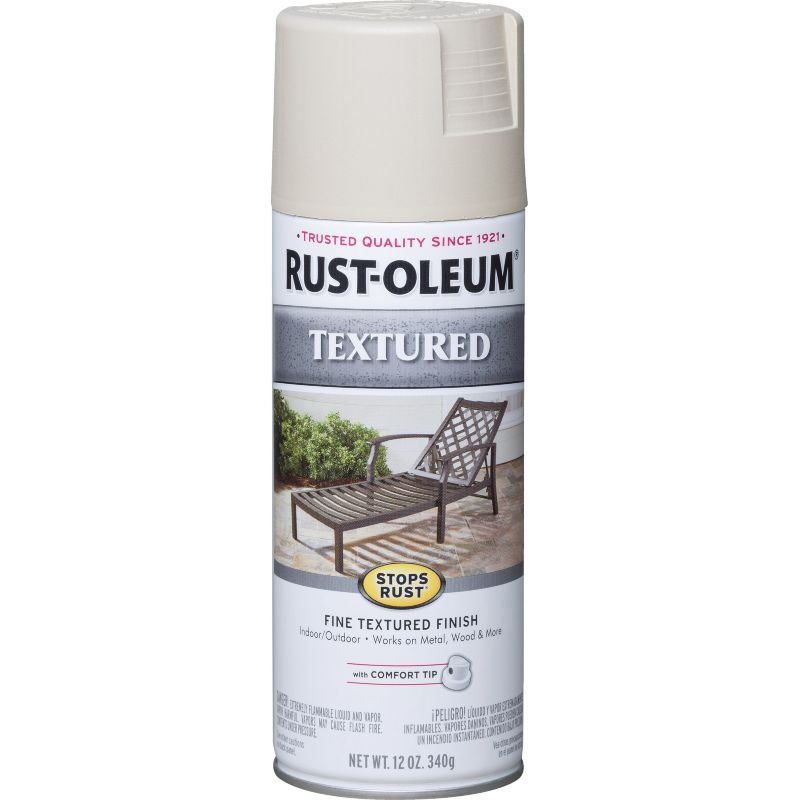 Rust-Oleum Stops Rust Textured Finish Spray Paint White, 12 Oz.
