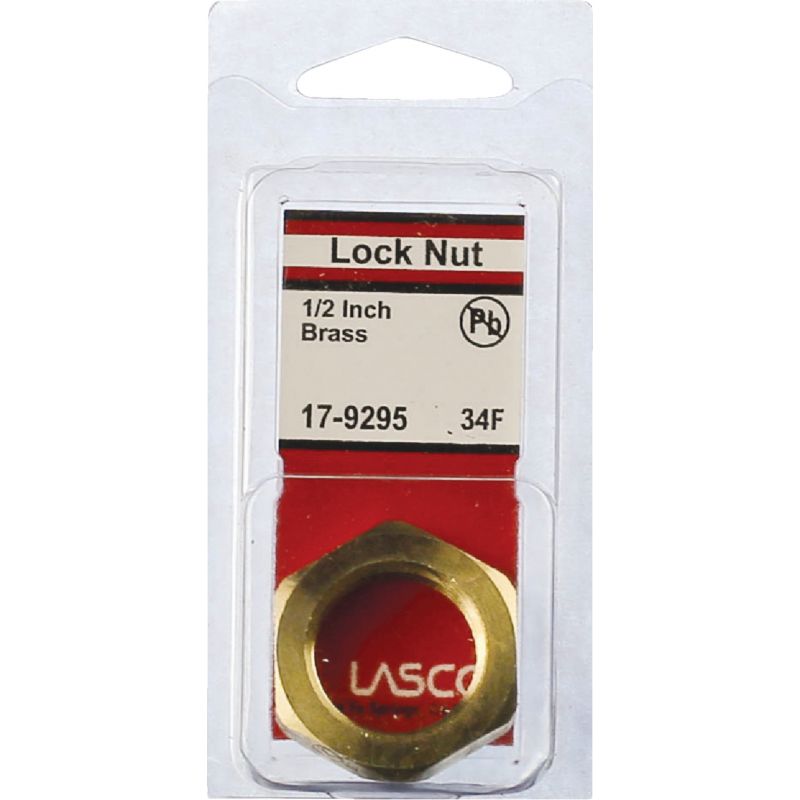 Lasco Brass Lock Nut 1/2&quot; FPT