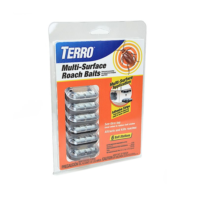 Terro T500 Multi-Surface Roach Bait, Solid, Cookie Dough Beige/Tan