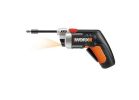 Worx WX252L XTD Xtended Reach Driver, Battery Included, 4 V, 1.5 Ah, 1/4 in Chuck, Hex Chuck