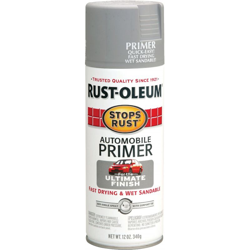 Rust-Oleum Stops Rust Auto Primer 12 Oz., Light Gray