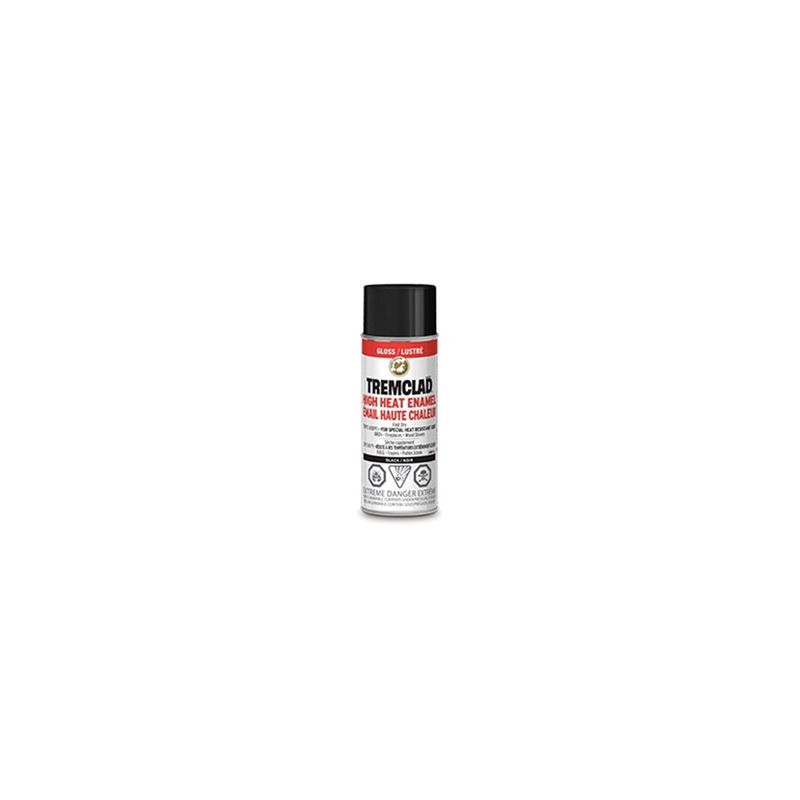 Rust-Oleum 29303522 High Heat Spray Paint, Gloss, Black, 340 g, Can Black