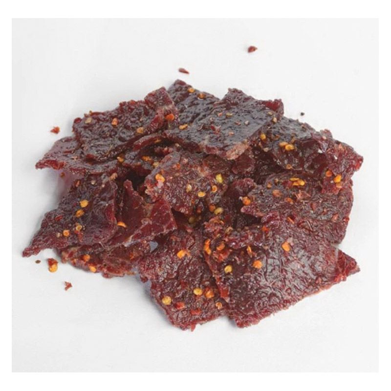 Old Trapper 221686 Beef Jerky, Hot and Spicy, Savory-Sweet, 4 oz