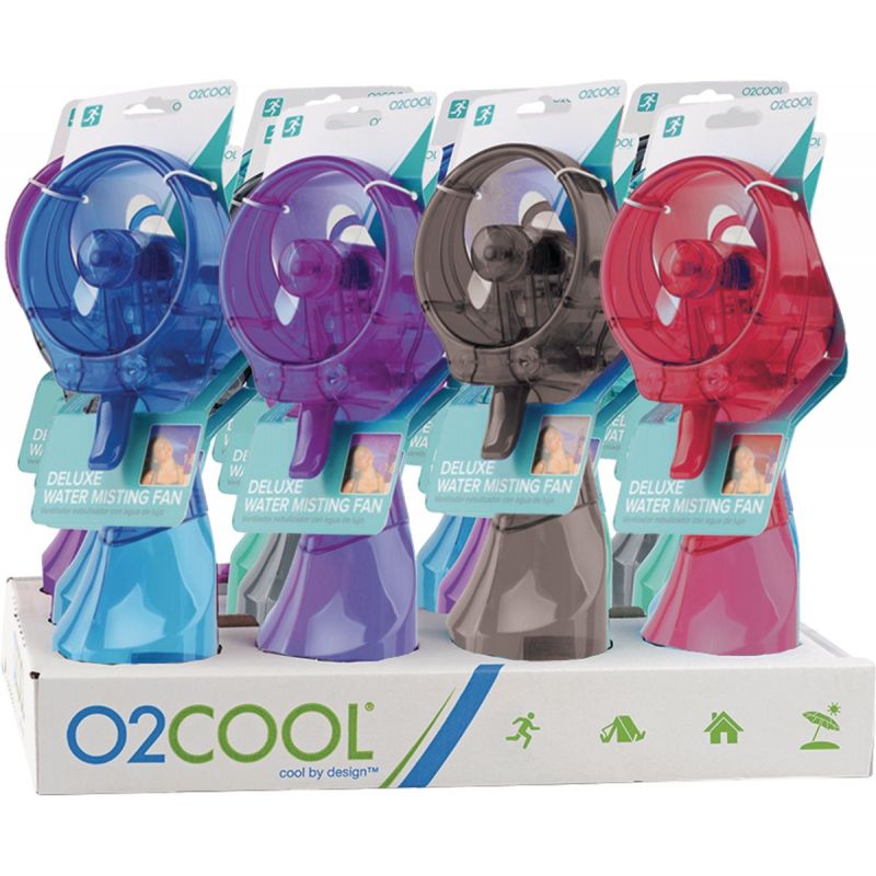 02Cool Deluxe Misting Handheld Fan Assorted