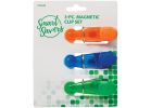 Smart Savers 3-Piece Giant Bag Clip 3-1/4 In. X 8 In., Blue, Orange, Green (Pack of 12)