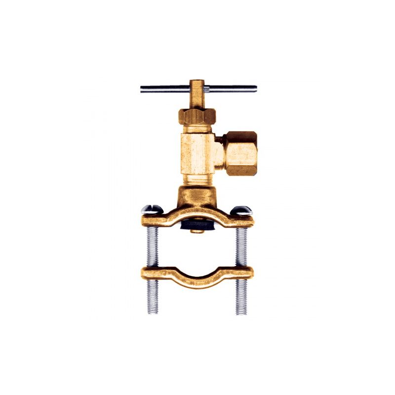 Fairview S3069-ST-4P Needle Valve, 1/4 in Connection, Compression, 150 psi Pressure, Brass/Steel Body, Zinc
