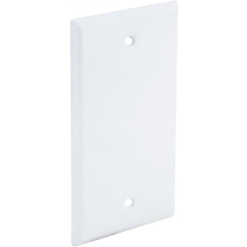 Bell Blank Outdoor Box Cover Single Gang, White