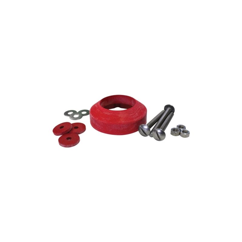 Korky 464BP Tank-to-Bowl Gasket, 2-1/8 in ID x 3-1/2 in OD Dia, Sponge Rubber, Red, For: 2 in 2-Piece Toilet Tanks Red