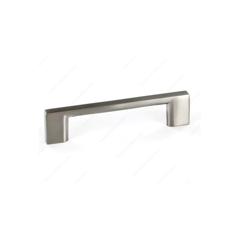 Richelieu 8160 Series DP816096195 Cabinet Pull, 4-7/16 in L Handle, 1.03 in H Handle, 1-1/32 in Projection, Metal Contemporary