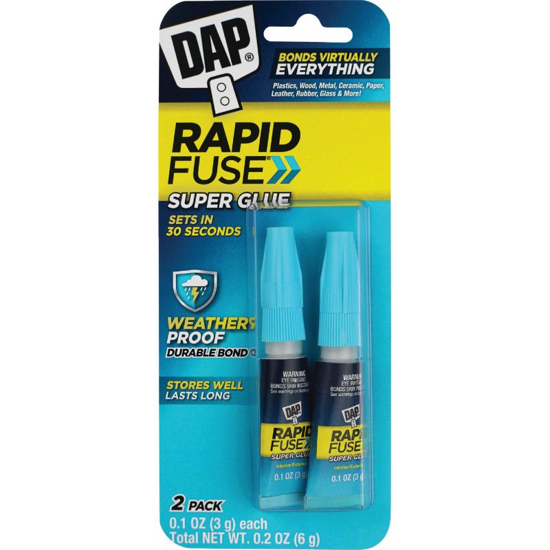 DAP RapidFuse Multi-Purpose Adhesive Clear, 0.1 Oz.