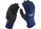 Wells Lamont Latex Coated Glove L, Blue &amp; Black