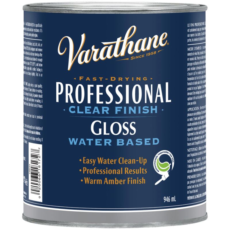 Varathane 248035 Finish, Satin, Clear, Liquid, 946 mL Clear