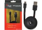 Fuse Flat USB Charging &amp; Sync Cable Black