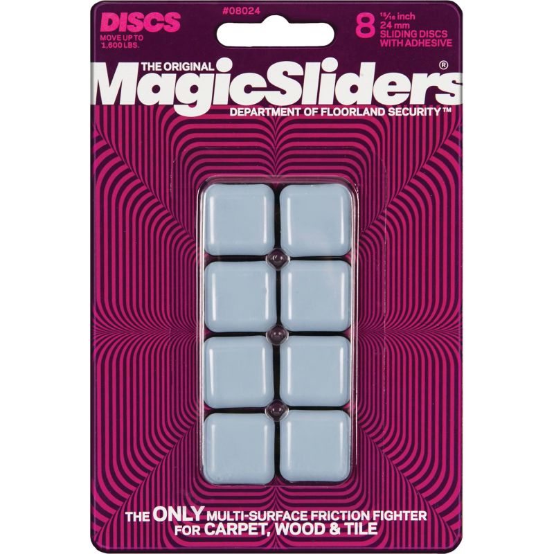 Magic Sliders Square Furniture Glide 15/16 In., Gray