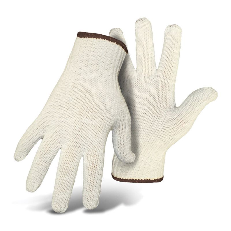 Boss 300W Gloves, Men&#039;s, L, String Knit Cuff, Cotton/Poly, White L, White