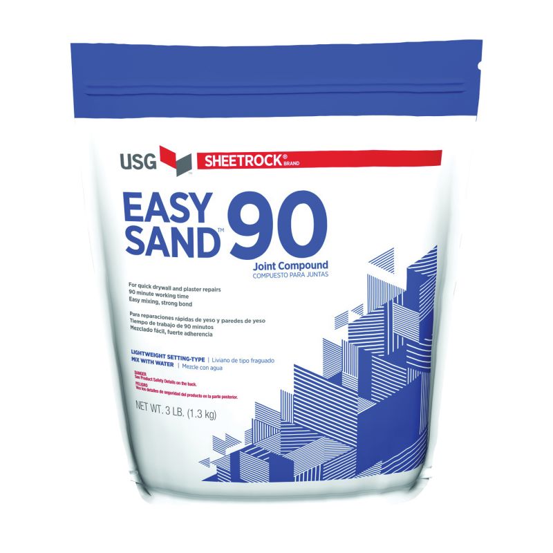 USG Easy Sand 384025 Joint Compound, Powder, Natural, 3 lb Natural