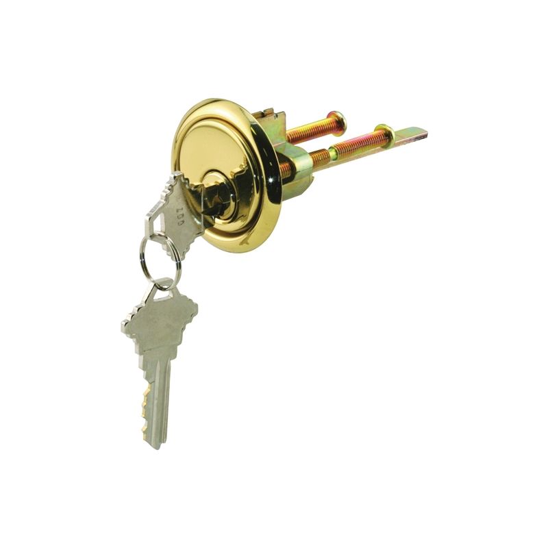 Prime-Line GD 52139 Rim Cylinder Lock, Zinc, Brass, C Keyway