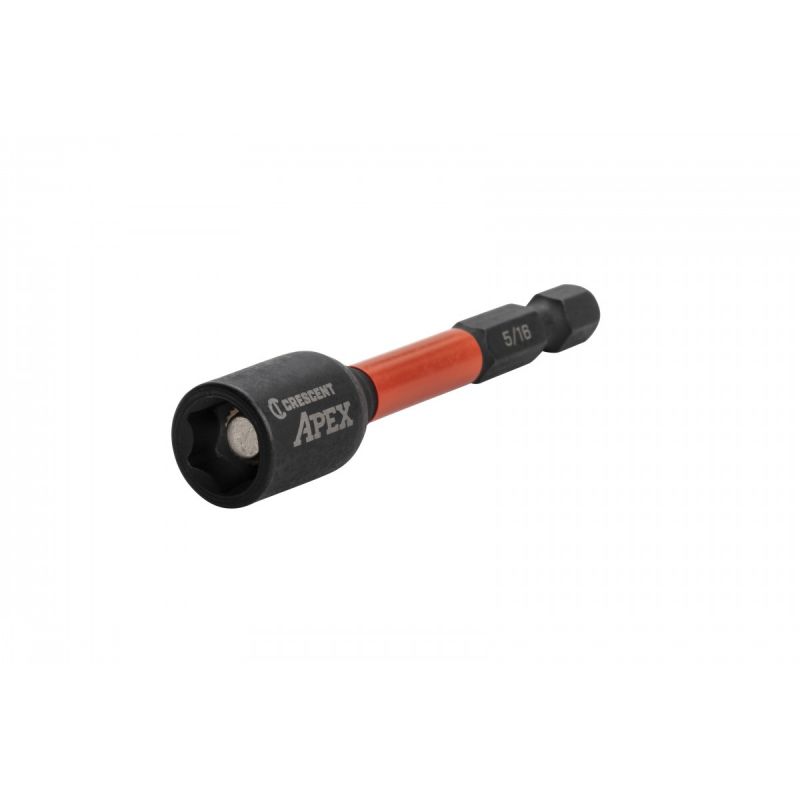 Crescent APEX Vortex CAVN2DHX20 Magnetic Nutsetter, 5/16 in Drive, 2.56 in L, Hex Shank