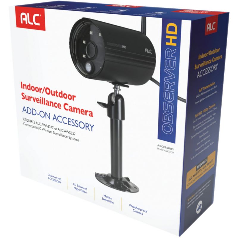 ALC Wireless Observer HD Indoor/Outdoor Accessory Security Camera Black