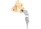 Defender Security Brass Drawer and Cabinet Lock 5/16 In., Brass