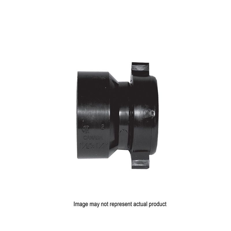 IPEX 027984 Pipe Adapter, 1-1/2 in, FPT x MPT, ABS, Black Black