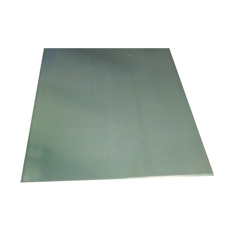 K &amp; S 87183 Decorative Metal Sheet, 26 ga Thick Material, 6 in W, 12 in L, Stainless Steel Gray