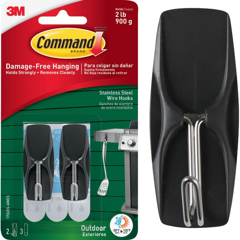 3m Command Outdoor Stainless Steel, Command Outdoor Hooks