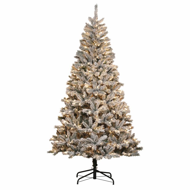 Puleo Asia Limited 253-FKS-75F5LW5 Christmas Tree, 7-1/2 ft H, Electric, LED Bulb, Warm White Light