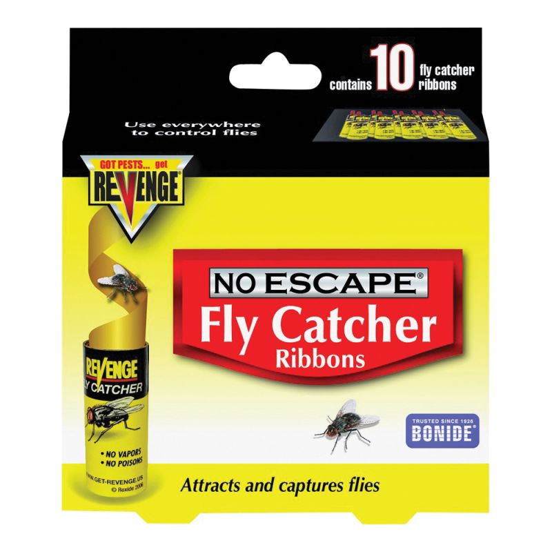 Bonide 46125 Fly Catcher, Solid, 10 Pack Clear/Light Yellow