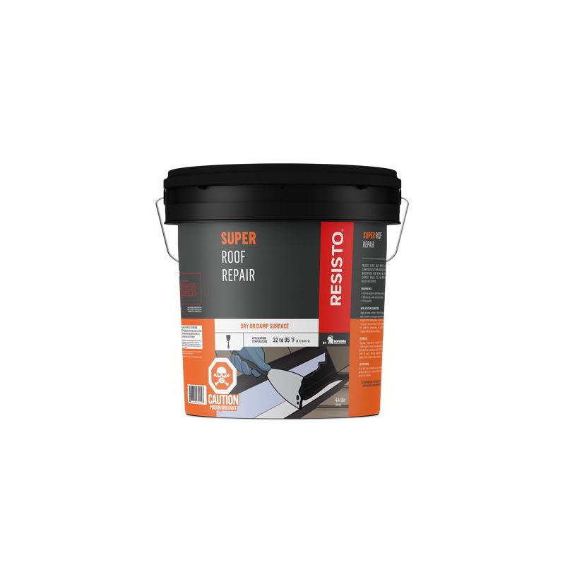 Resistoseal 53015 Pro Plastic Cement, Black, Liquid, 44 lb Black