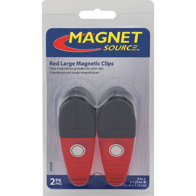 Master Magnetics Large Magnetic Clip Red