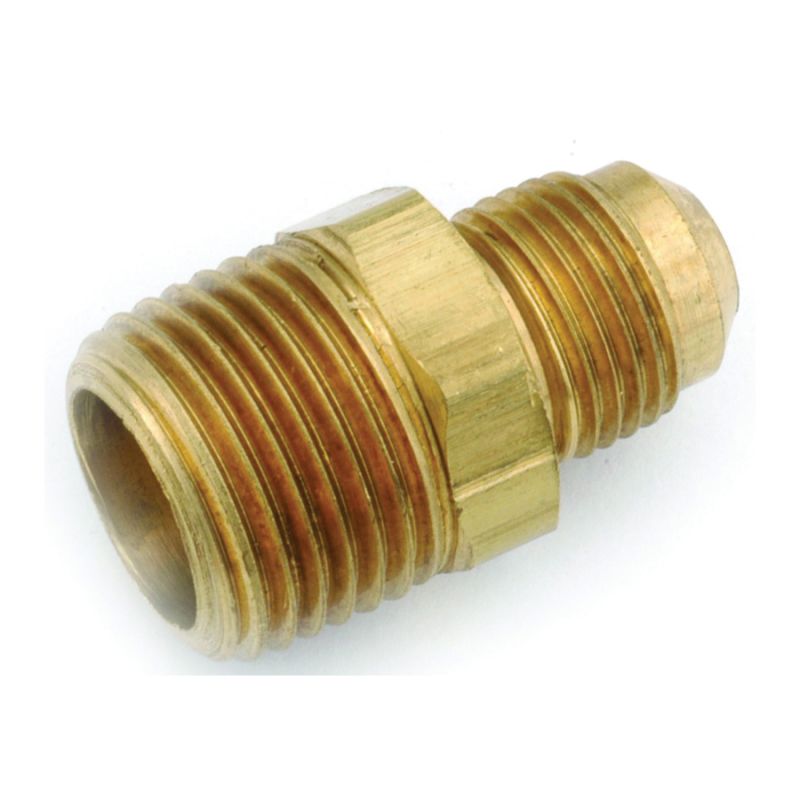 Anderson Metals 754048-0606 Connector, 3/8 in, Flare x MPT, Brass