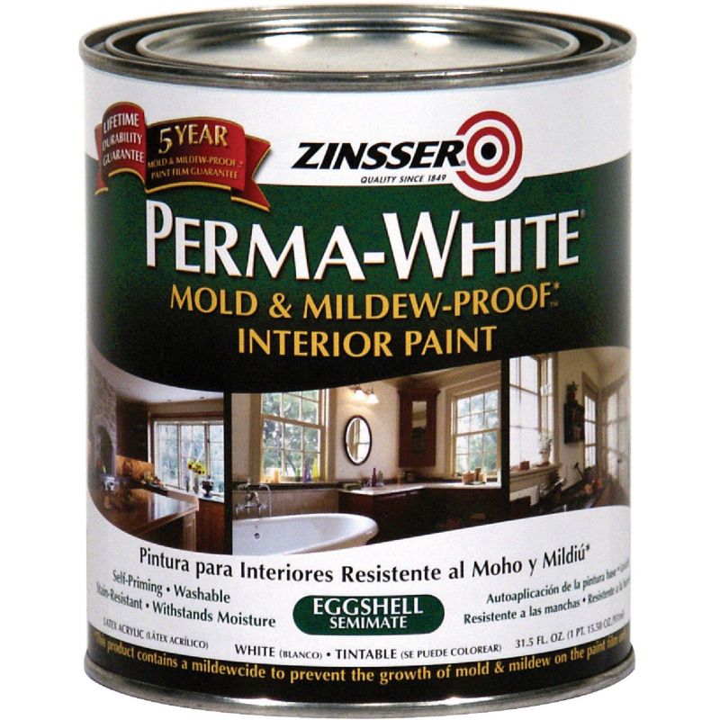 Perma-White Mold And Mildew-Proof Interior Paint 1 Qt., White-Tintable