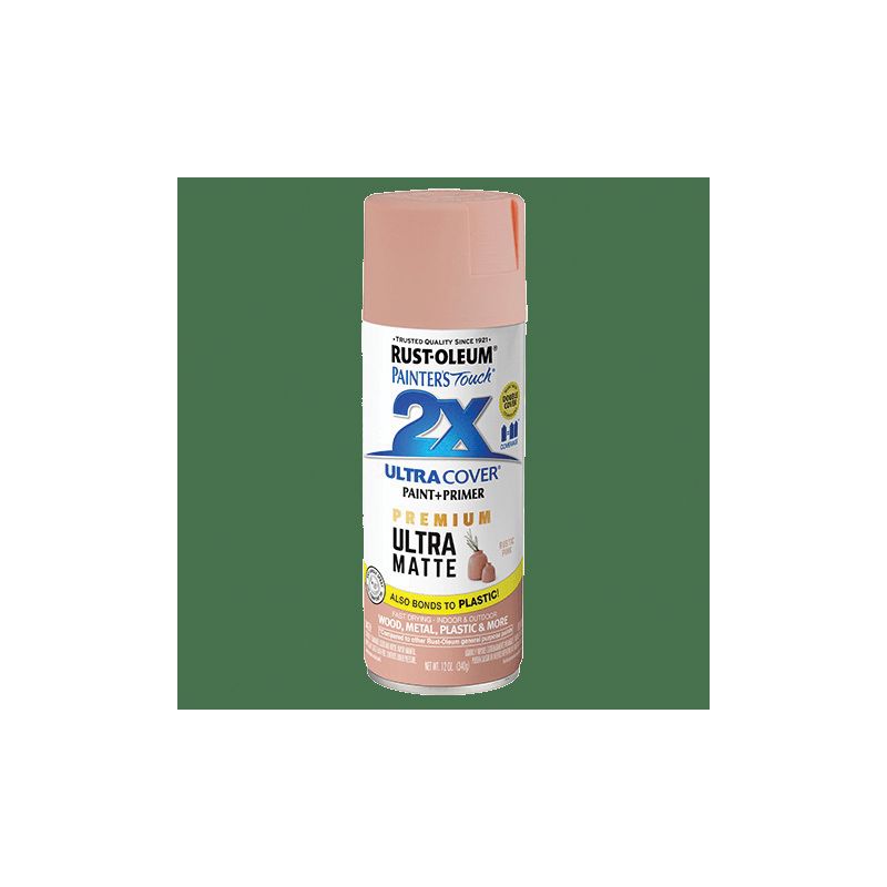 Rust-Oleum 355035 Craft Spray Paint, Ultra Matte, Rustic Pink, 12 oz, Can Rustic Pink
