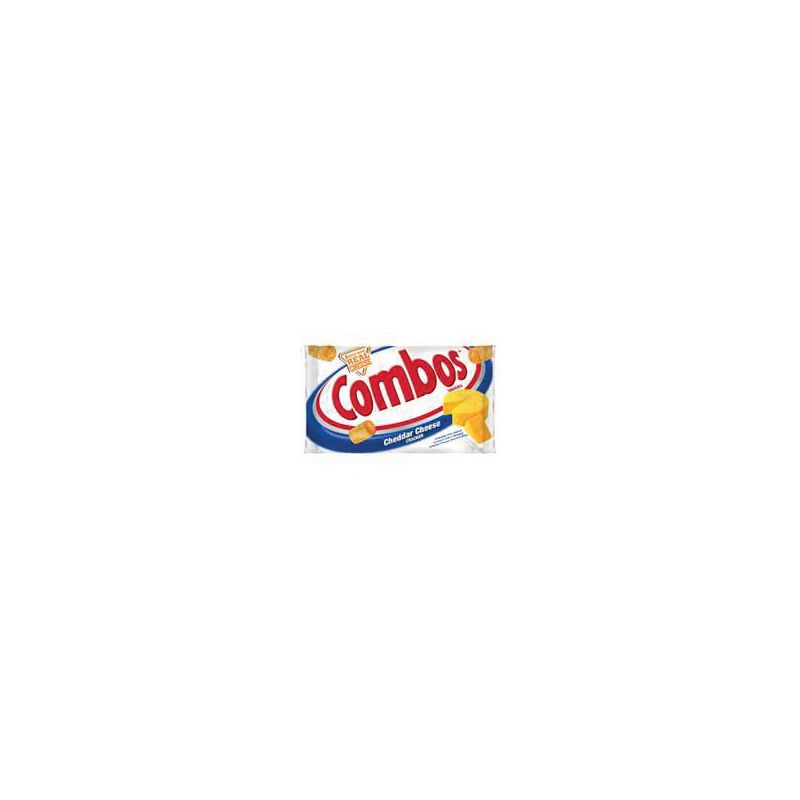 Combos CCCOMBO18 Stuffed Snacks, Cheddar, Cheese Flavor, 1.7 oz Bag (Pack of 18)