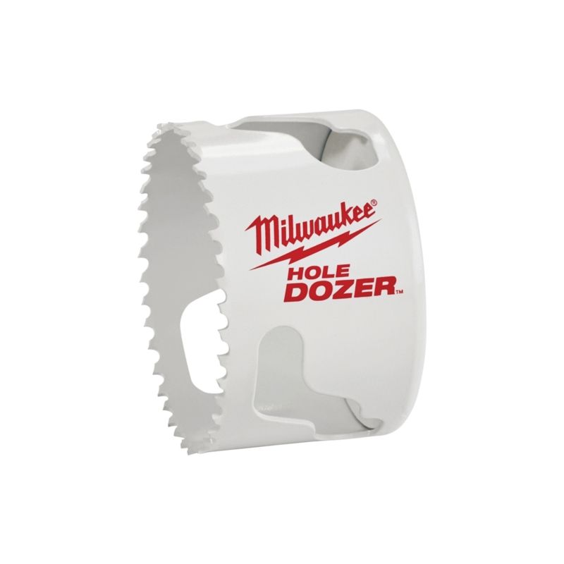 Milwaukee Hole Dozer 49-56-0163 Hole Saw, 2-3/4 in Dia, 1-5/8 in D Cutting, 5/8-18 Arbor, 3 TPI