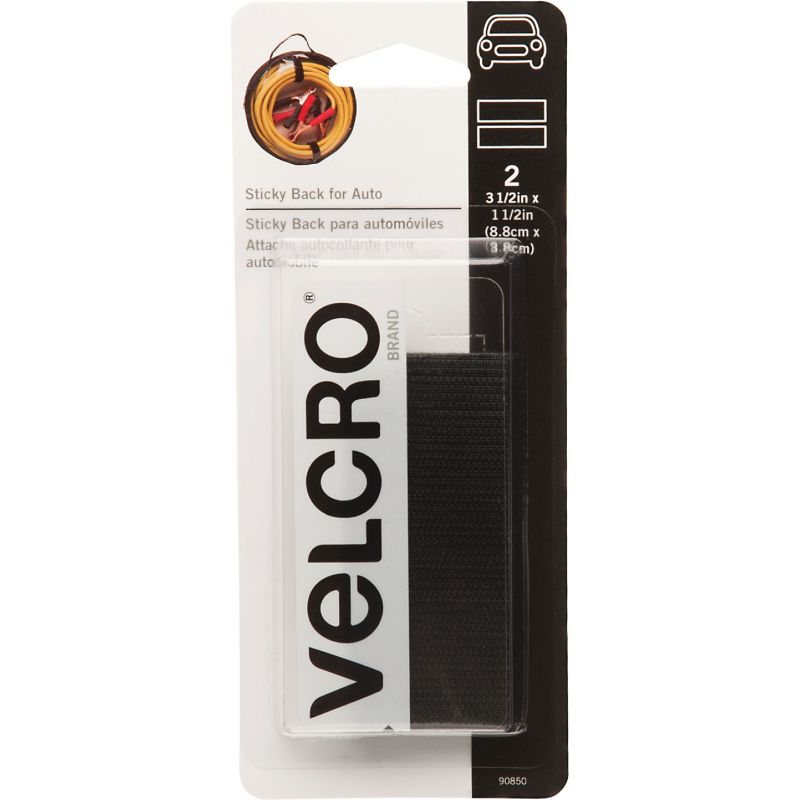 VELCRO Brand Sticky Back For Auto Hook &amp; Loop Strip Black