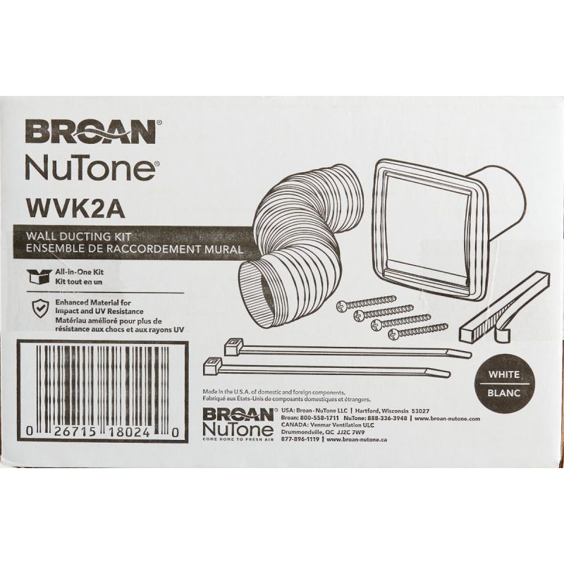 Broan-Nutone Exhaust Fan Wall Vent Kit