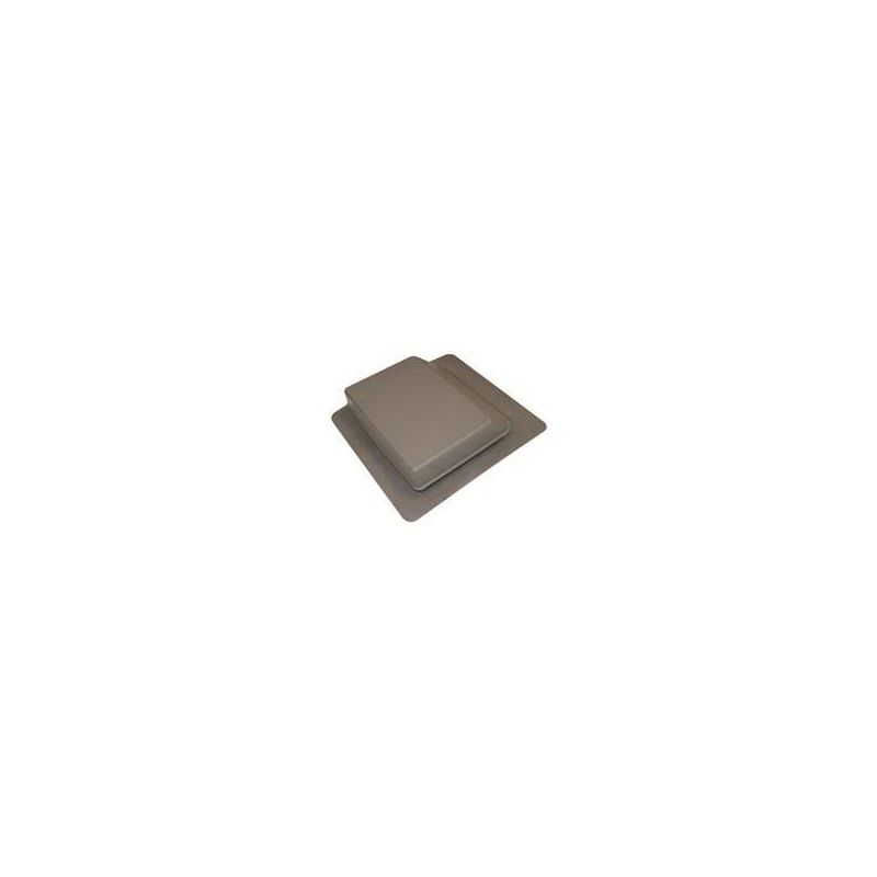 Duraflo 6065WW Roof Vent, 17-1/4 in OAW, 61 sq-in Net Free Ventilating Area, Polypropylene, Weathered Wood Weathered Wood