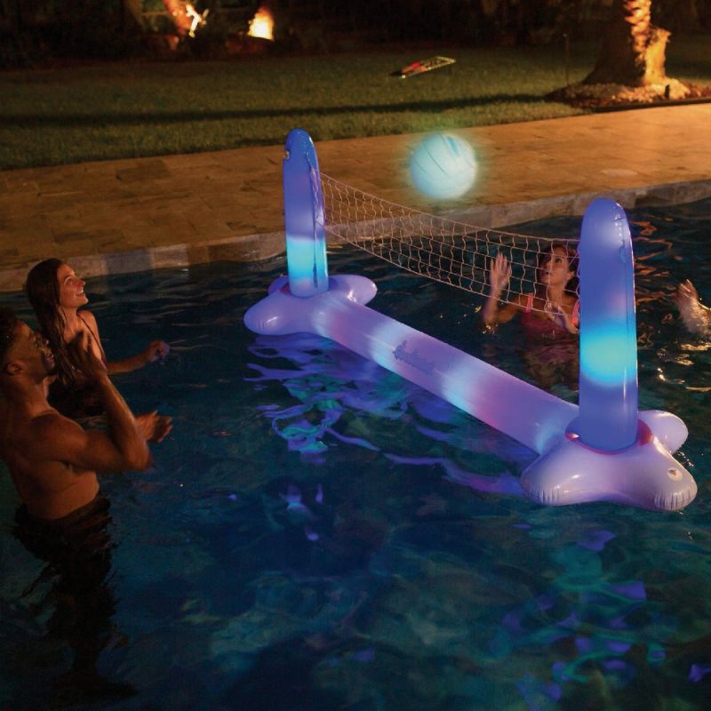PoolCandy Light-Up LED Volleyball Net
