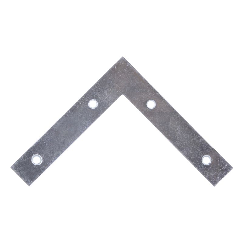 Prosource FC-Z05-013L Corner Brace, 5 in L, 5 in W, 7/8 in H, Steel, Zinc-Plated, 1.8 mm Thick Material